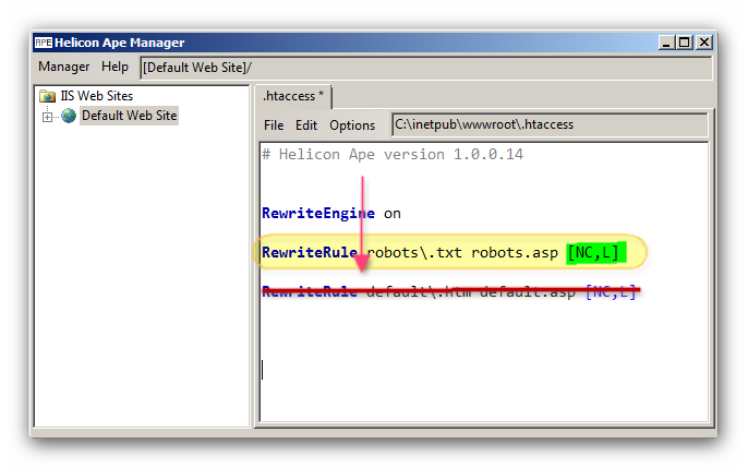 001 - Rule with flag L
