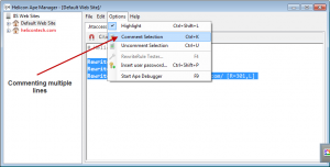 Multiple lines comment