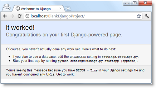 Blank Django Project
