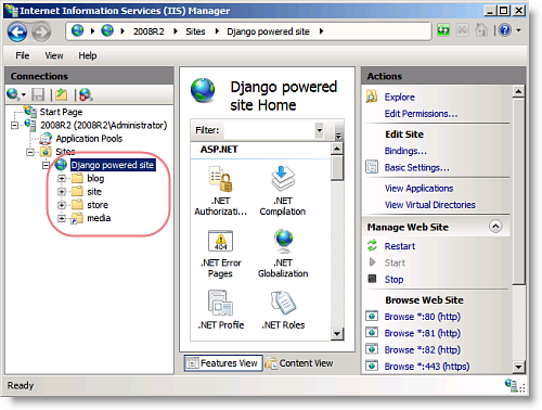 Django Powered Site on IIS